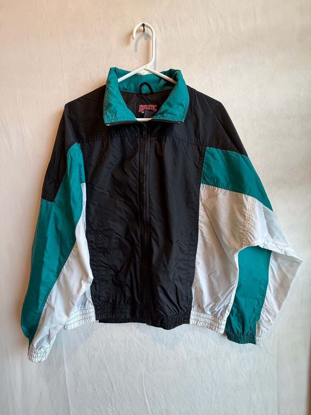 Athletic Works Vintage Colorblock Windbreaker Jacket Men's Medium